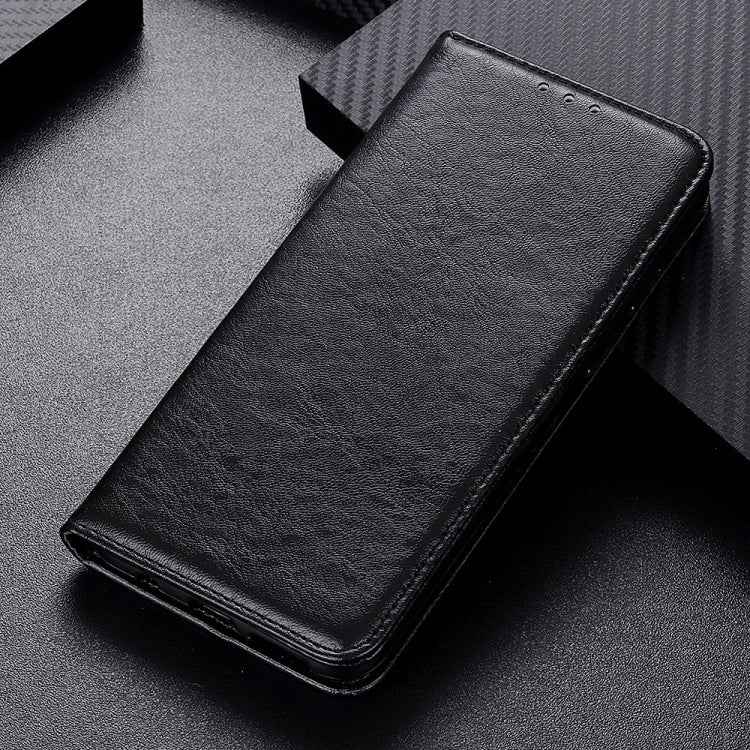 Magnetic Suction Crazy Horse Pattern PU Left and Right Open with Bracket and Card Slot and Wallet