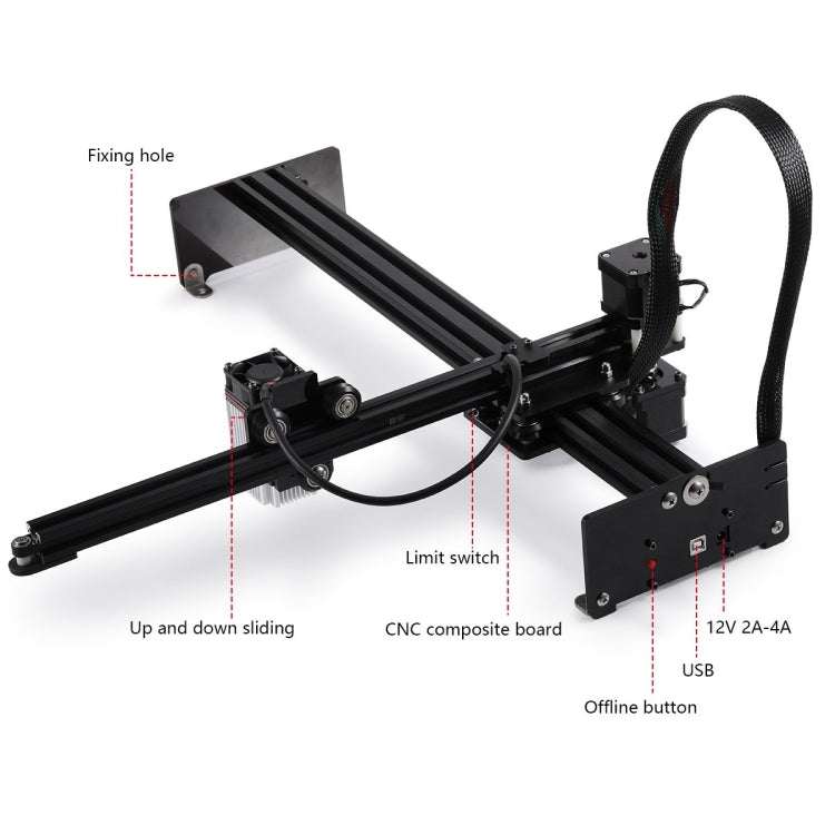 NEJE MASTER 3 Plus Laser Engraver with N40630 Laser Module, MASTER 3 Plus with N40630 (EU Plug), MASTER 3 Plus with N40630 (US Plug)