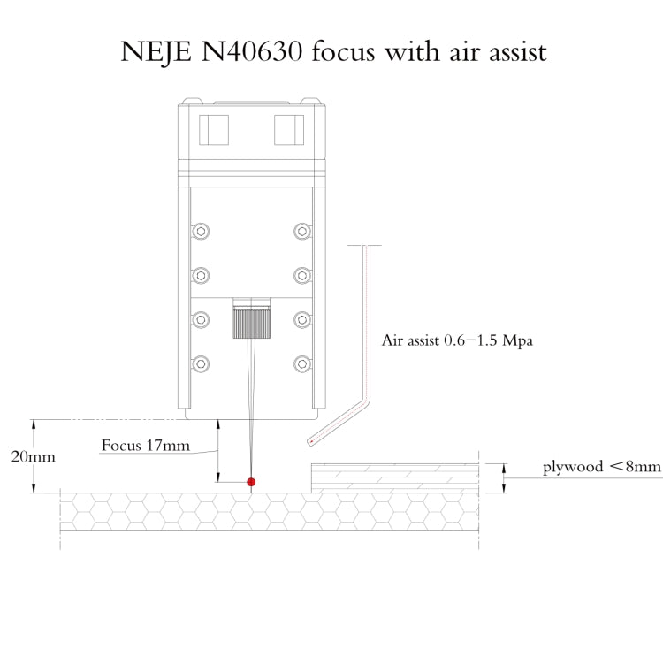NEJE MASTER 3 Plus Laser Engraver with N40630 Laser Module, MASTER 3 Plus with N40630 (EU Plug), MASTER 3 Plus with N40630 (US Plug)
