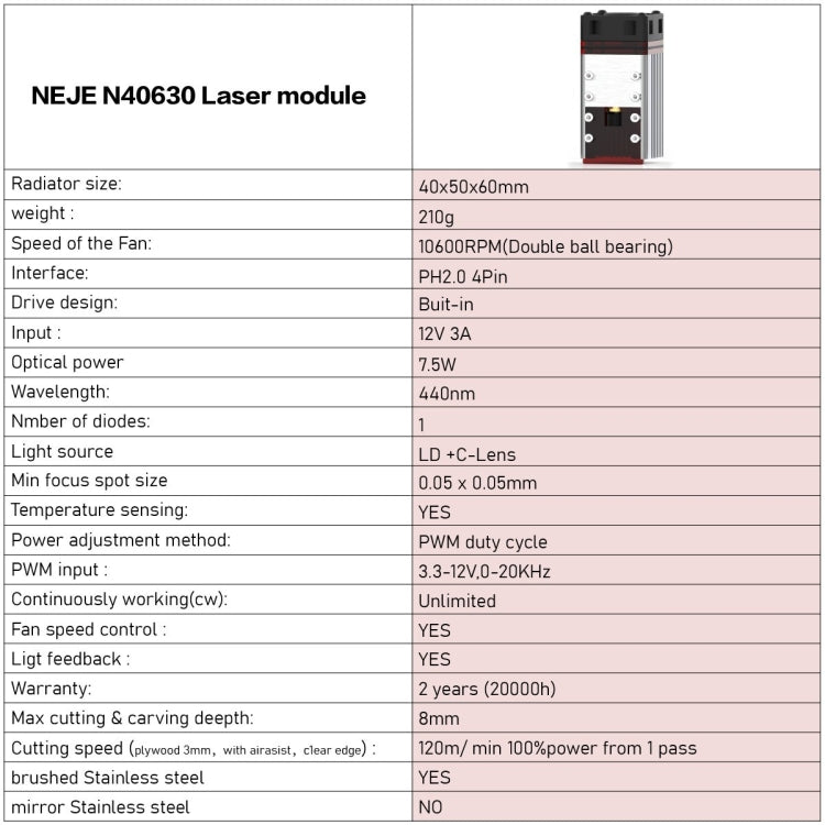 NEJE MASTER 3 Plus Laser Engraver with N40630 Laser Module, MASTER 3 Plus with N40630 (EU Plug), MASTER 3 Plus with N40630 (US Plug)