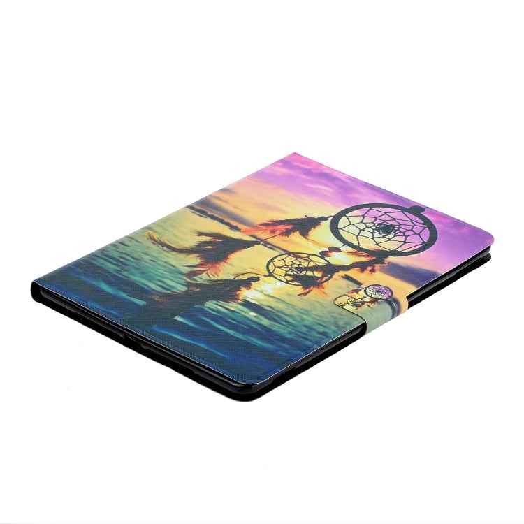 Painted Left and Right Flat Leather Case with Sleep Function & Card Slot & Buckle Anti-skid Strip and Bracket