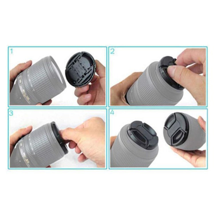 Center Pinch Camera Lens Cap for Canon, 40.5mm, 49mm, 82mm