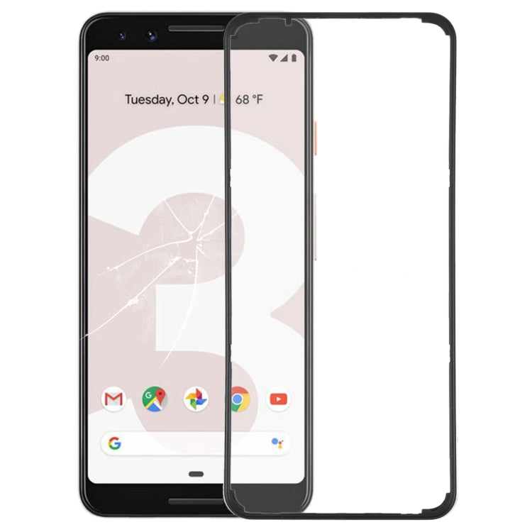 Front LCD Screen Bezel Frame, For Google Pixel 6 Pro, For Google Pixel 6, For Google Pixel 6A, For Google Pixel 5A, For Google Pixel 5, For Google Pixel 4, For Google Pixel 4XL, For Google Pixel 3