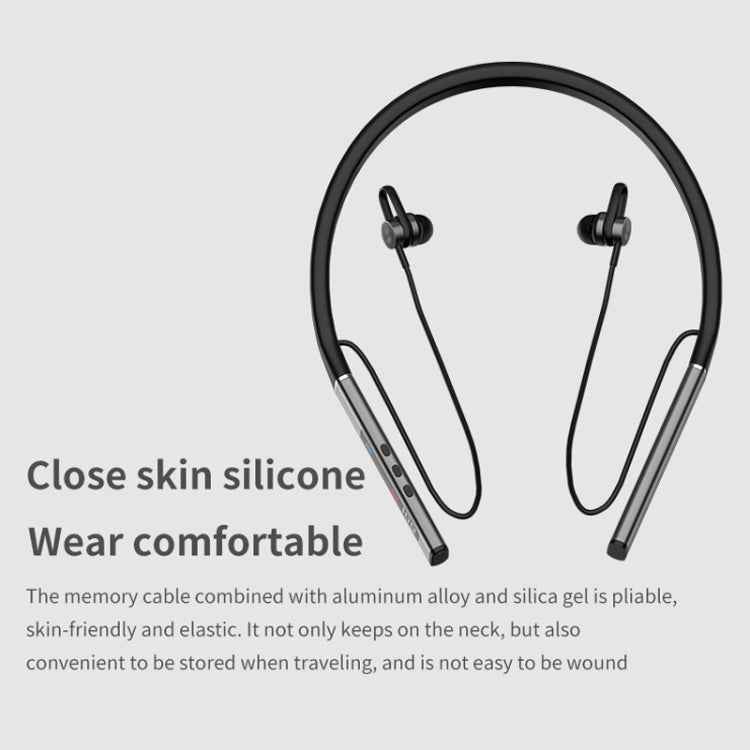 k18 Wireless Bluetooth Neck-mounted Magnetic Noise Cancelling Earphone with Digital Display Function