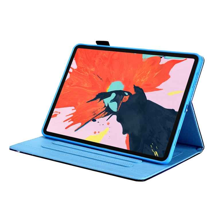 For iPad Pro 11 (2020) & (2018) Painted Pattern Tablet PC Protective Leather Case with Bracket & Card Slot & Photo Holder