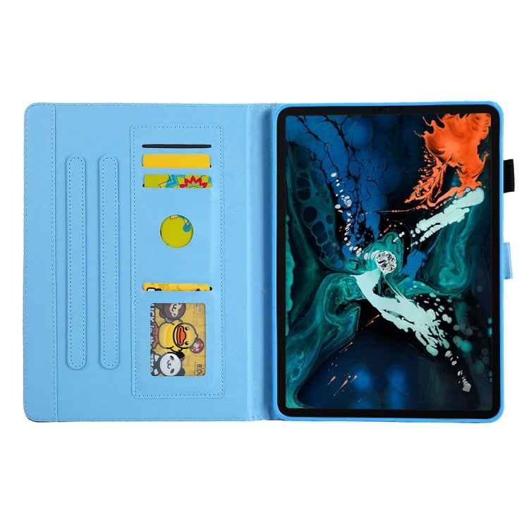 For iPad Pro 11 (2020) & (2018) Painted Pattern Tablet PC Protective Leather Case with Bracket & Card Slot & Photo Holder