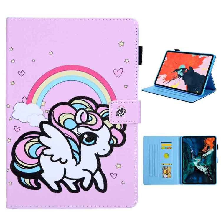 For iPad Pro 11 (2020) & (2018) Painted Pattern Tablet PC Protective Leather Case with Bracket & Card Slot & Photo Holder