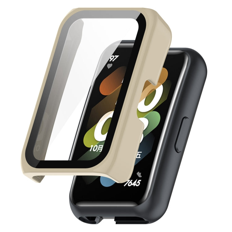 PC + Tempered Film Integrated Protective Watch Case, For Huawei Watch Fit Mini, For Xplora X5 Play Children Watch