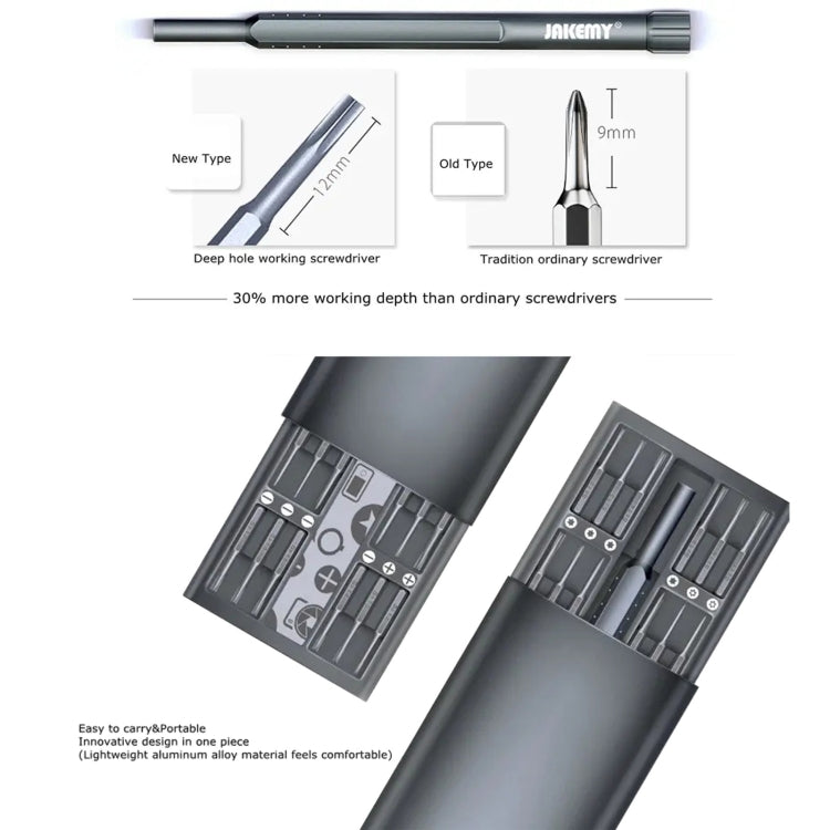JAKEMY JM-8169 49 in 1 Professional Precision Pocket Portable DIY  Magnetic Screwdriver, JM-8169
