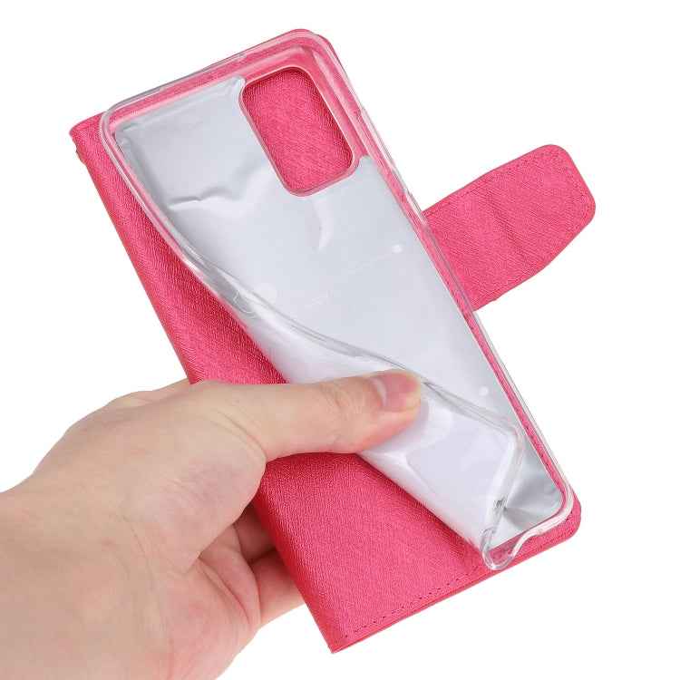 Silk Texture Horizontal Flip Leather Case with Holder & Card Slots & Wallet & Photo Frame