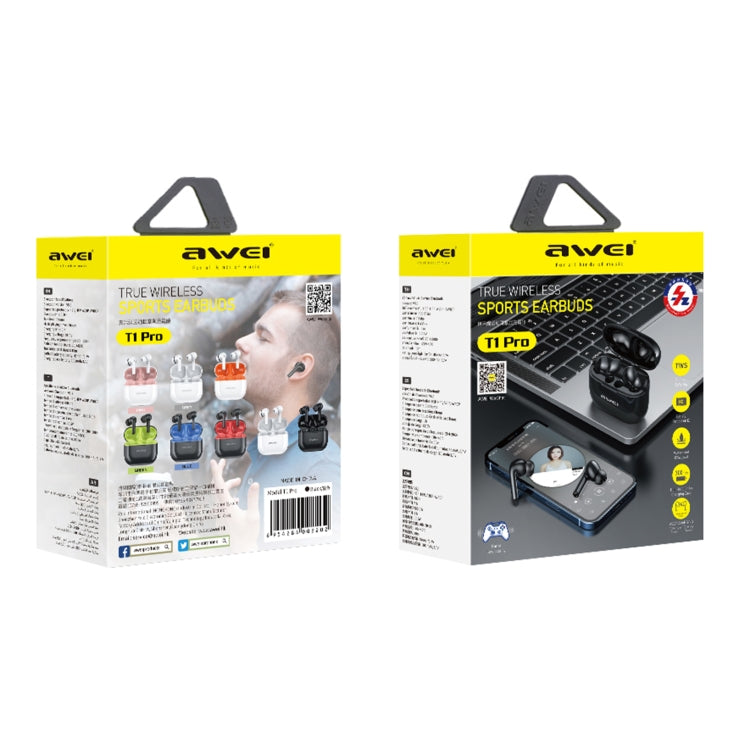 awei T1 Pro True Sports Earbuds With Charging Case