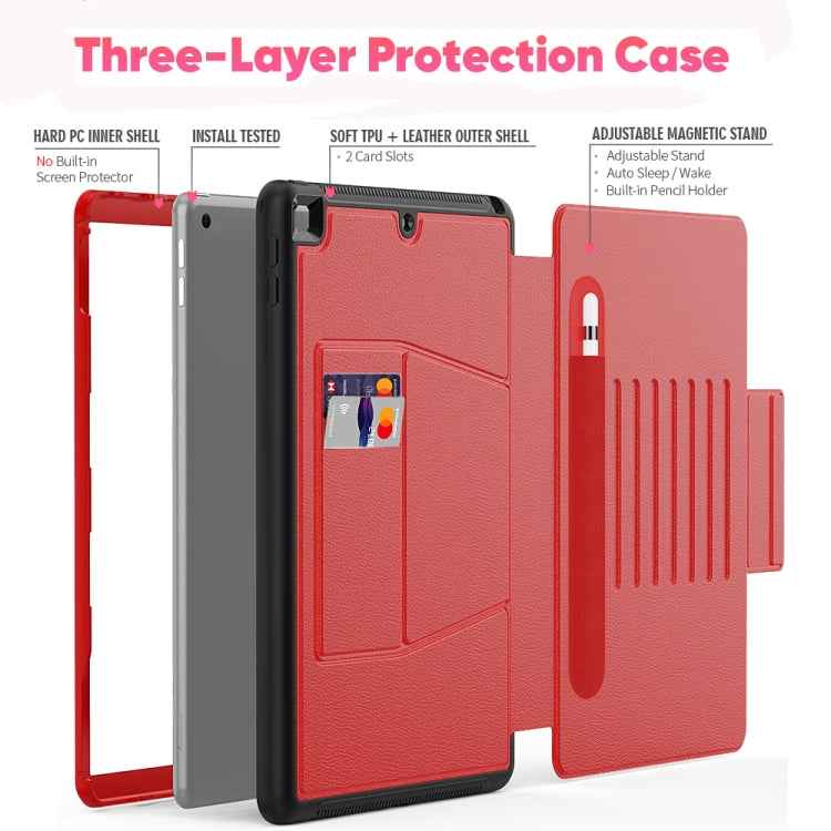 Multifunctional Tablet PC Protective Leather Case with Bracket & Card Slots & Pen Slot & Wake-up / Sleep Function