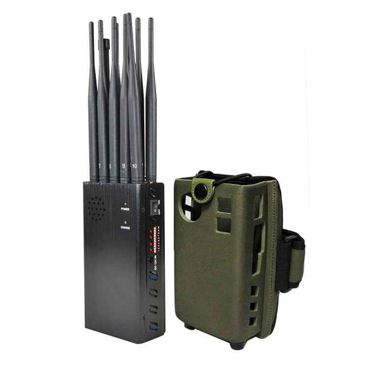 JAX-121A-10D 2G/3G/4G/WIFI/GPS/LOJACK/UHF/VHF 10 Antennas Mobile Signal Jammer, JAX-121A-10D