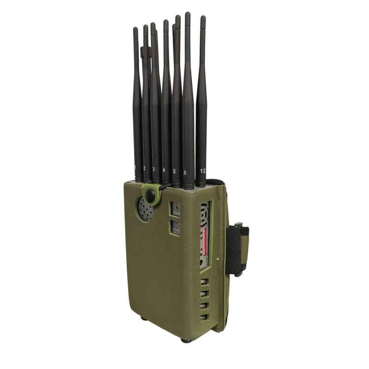 JAX-121A-12A 2G/3G/4G/5.8G/WIFI/GPS/LOJACK Mobile Signal Jammer with Remote Control