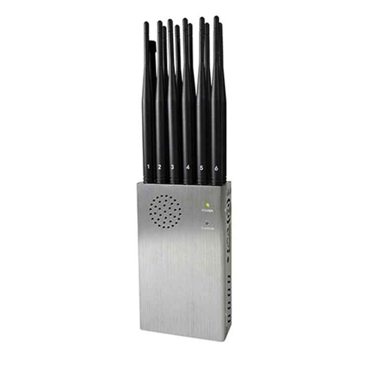 JAX-121A-12A 2G/3G/4G/5.8G/WIFI/GPS/LOJACK Mobile Signal Jammer with Remote Control
