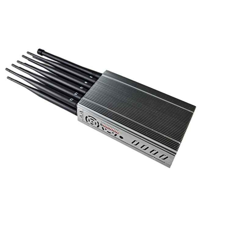 JAX-121A-12A 2G/3G/4G/5.8G/WIFI/GPS/LOJACK Mobile Signal Jammer with Remote Control