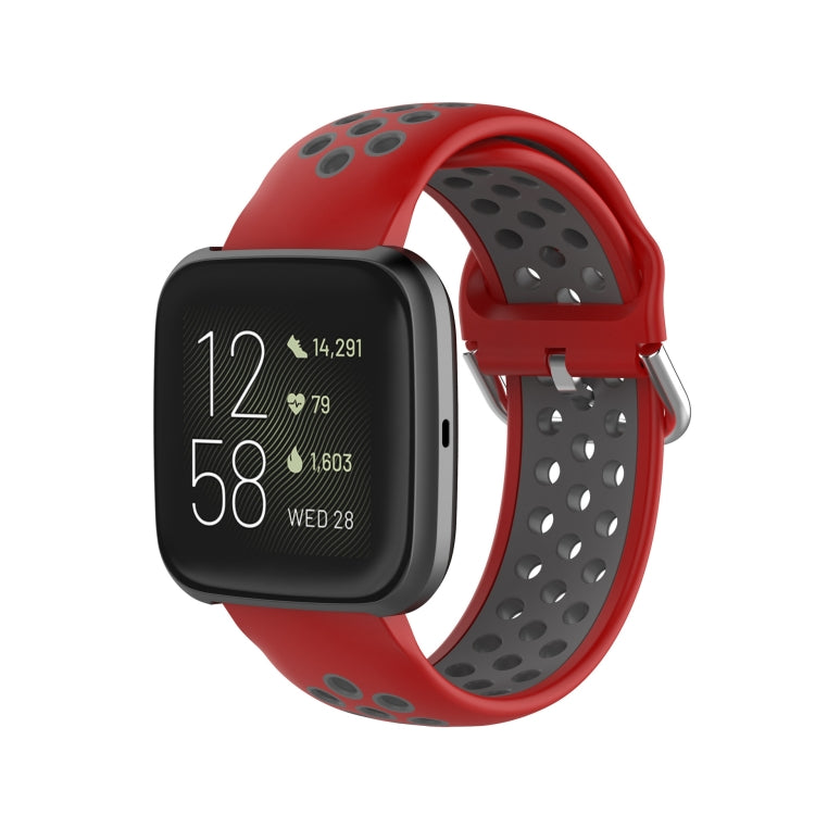 For Fitbit Versa 2 / Versa / Versa Lite 23mm Clasp Two Color Sport Wrist Strap Watchband