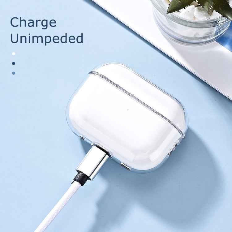 For AirPods Pro 2 Earphone Transparent PC Protective Case