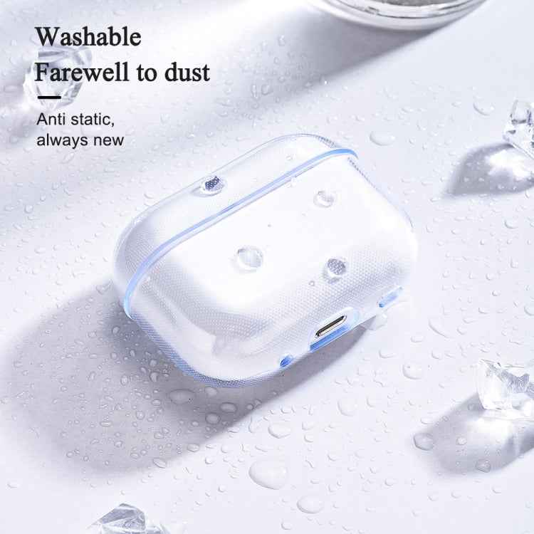 For AirPods Pro 2 Earphone Transparent TPU Protective Case