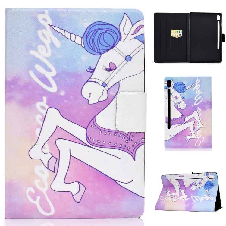 Electric Pressed Left Right Flat Feather Case with Sleep Function Pen Cover & Card Slot & Holder