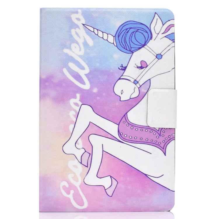 Electric Pressed Left Right Flat Feather Case with Sleep Function Pen Cover & Card Slot & Holder