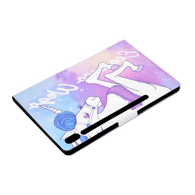 Electric Pressed Left Right Flat Feather Case with Sleep Function Pen Cover & Card Slot & Holder