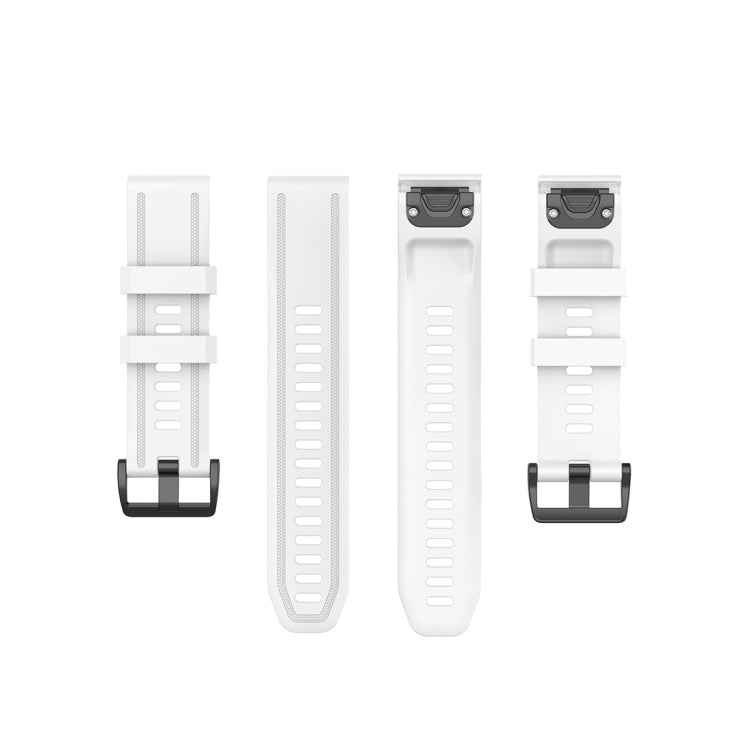 For Garmin Fenix 6S 20mm Quick Release Official Texture Wrist Strap Watchband, with Plastic Button, with Metal Button