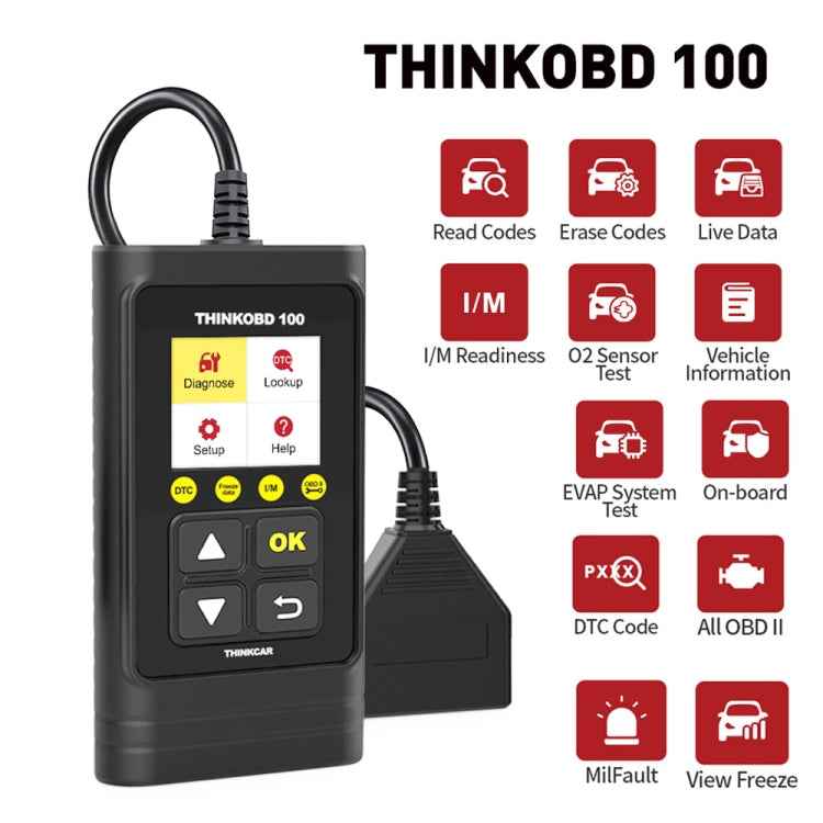 THINKCAR THINKOBD 100 OBD2 Car Scanner OBDII Diagnostic Tool, THINKOBD
