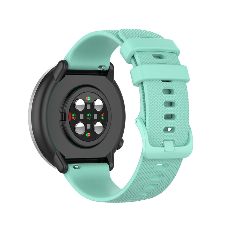 For Polar Ignite 20mm Small Plaid Texture Silicone Wrist Strap Watchband, 20mm