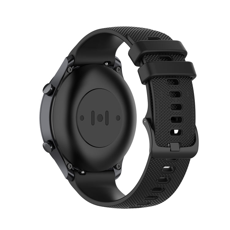 For Xiaomi Watch Color 22mm Small Plaid Texture Silicone Wrist Strap Watchband, 22mm