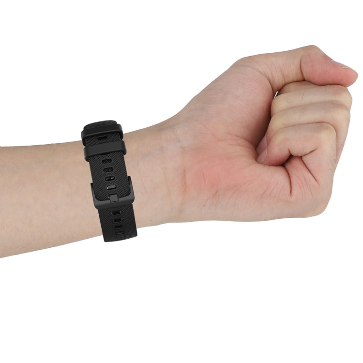 For Xiaomi Watch Color 22mm Small Plaid Texture Silicone Wrist Strap Watchband, 22mm