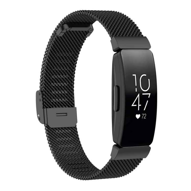Stainless Steel Metal Mesh Wrist Strap Watch Band for Fitbit Inspire / Inspire HR / Ace 2, Size: S, Size: L