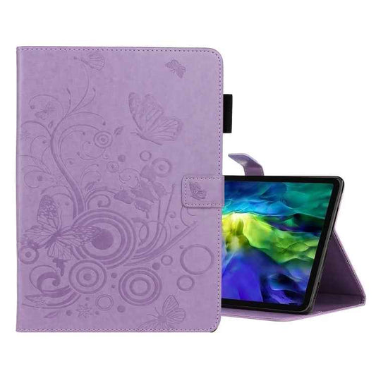 Butterflies Embossing Pattern Horizontal Flip Leather Case with Holder & Card Slot