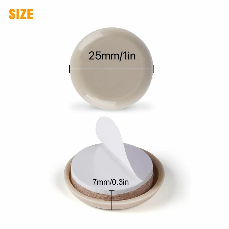16 in 1 25mm Round Table Chairs Non-slip Foot Mat, 16 in 1 25mm