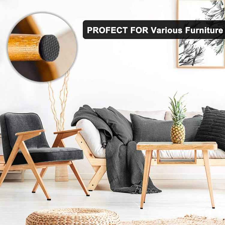 40 in 1 38mm Round Plaid EVA Table Sofa Slip-proof Noise-reducing Foot Pads