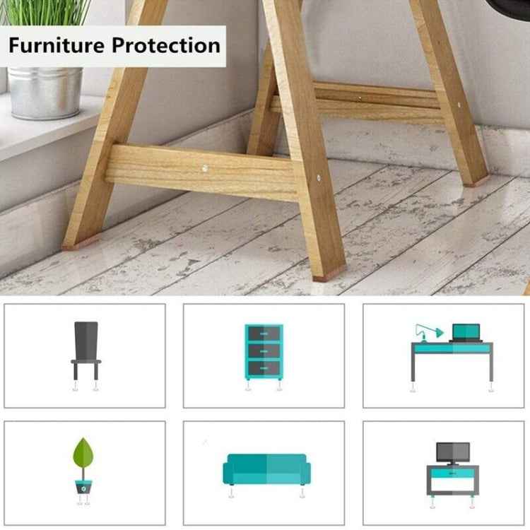 2pcs 22mm Round Plaid EVA Table Sofa Slip-proof Noise-reducing Foot Pads