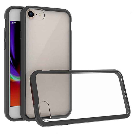 For iPhone SE (2020) Scratchproof TPU + Acrylic Protective Case