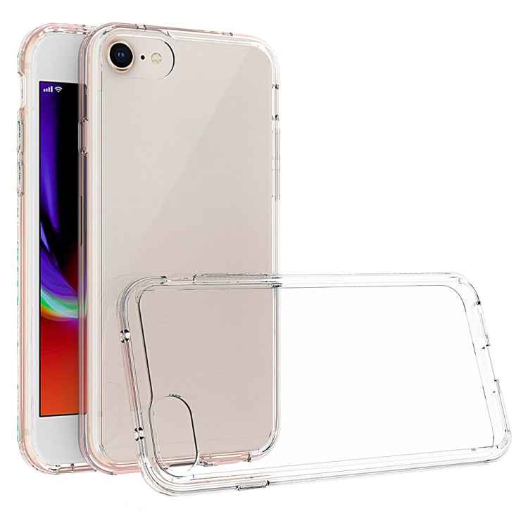 For iPhone SE (2020) Scratchproof TPU + Acrylic Protective Case