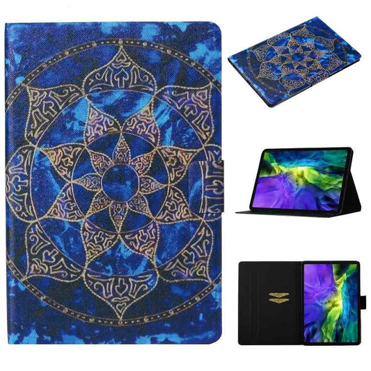 Coloured Drawing Pattern Horizontal Flip Leather Case with Holder & Card Slot & Sleep / Wake-up Function