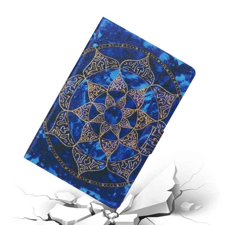 Coloured Drawing Pattern Horizontal Flip Leather Case with Holder & Card Slot & Sleep / Wake-up Function