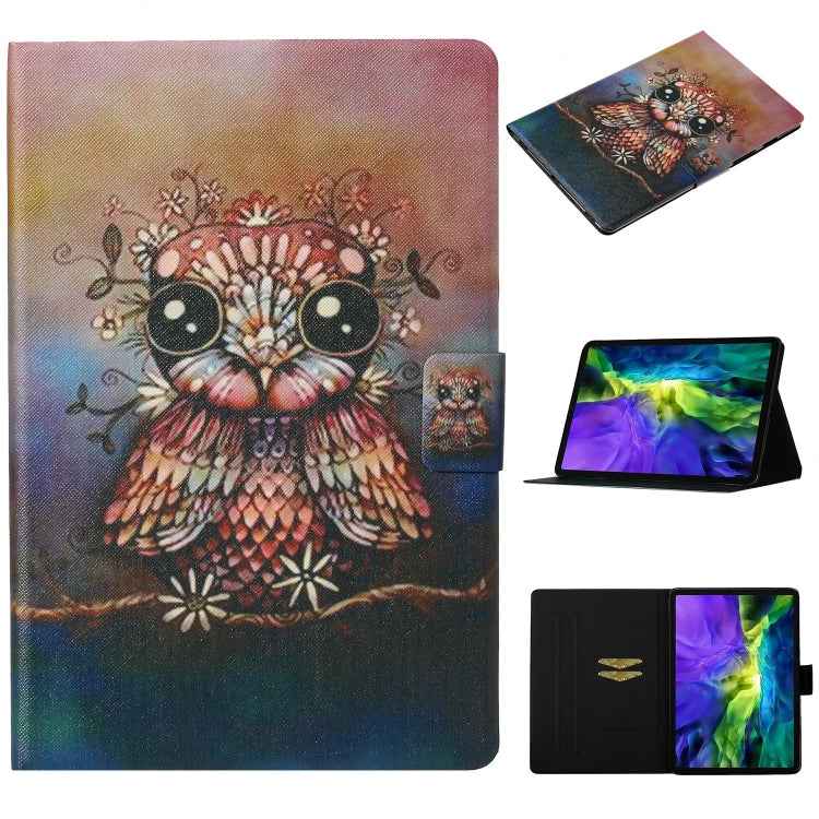 Coloured Drawing Pattern Horizontal Flip Leather Case with Holder & Card Slot & Sleep / Wake-up Function
