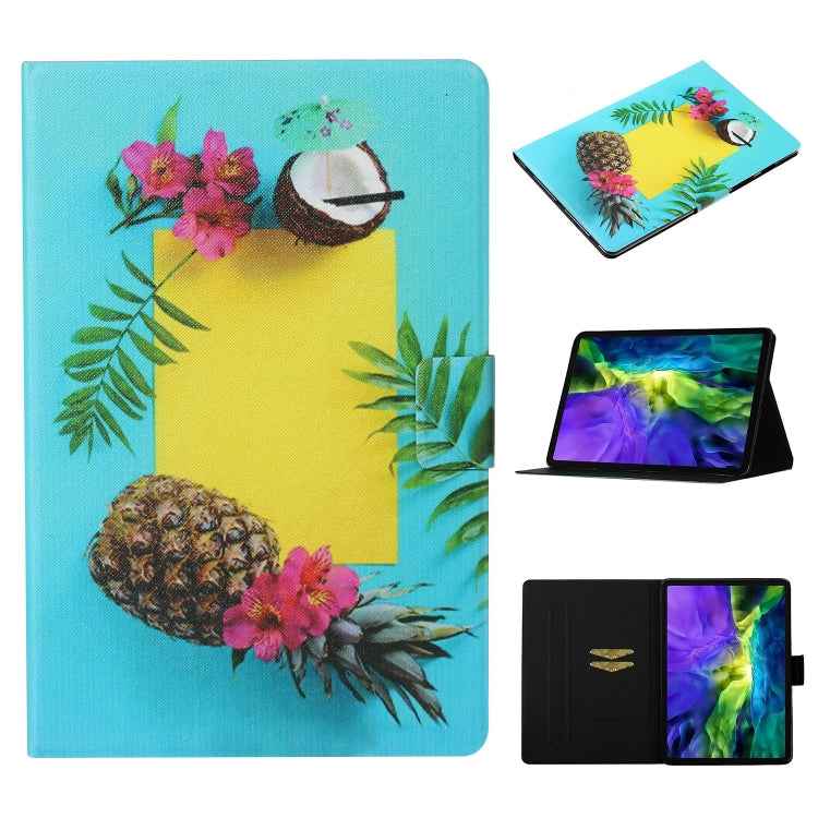 Coloured Drawing Pattern Horizontal Flip Leather Case with Holder & Card Slot & Sleep / Wake-up Function