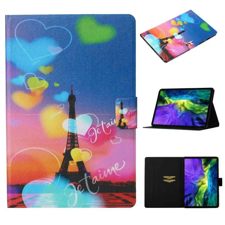 Coloured Drawing Pattern Horizontal Flip Leather Case with Holder & Card Slot & Sleep / Wake-up Function
