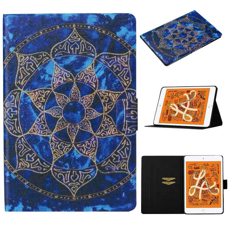 Coloured Drawing Pattern Horizontal Flip Leather Case with Holder & Card Slot & Sleep / Wake-up Function