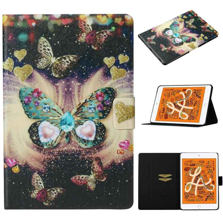 Coloured Drawing Pattern Horizontal Flip Leather Case with Holder & Card Slot & Sleep / Wake-up Function