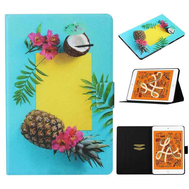 Coloured Drawing Pattern Horizontal Flip Leather Case with Holder & Card Slot & Sleep / Wake-up Function