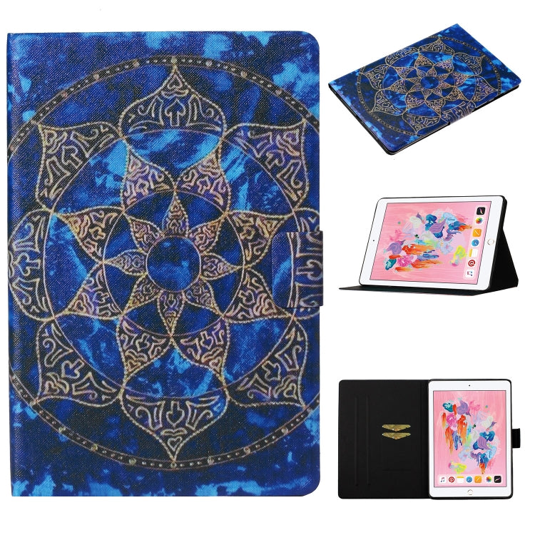 Coloured Drawing Pattern Horizontal Flip Leather Case with Holder & Card Slot & Sleep / Wake-up Function