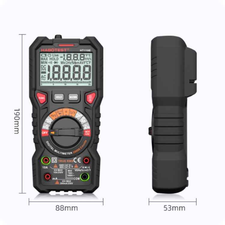 HABOTEST HT118E Handheld High-precision Full Gear Fire Prevention Digital Multimeter