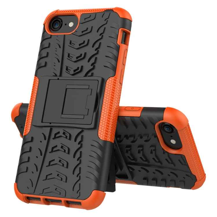 Tire Texture Shockproof TPU+PC Protective Case with Holder