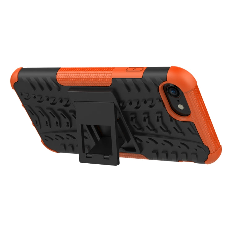 Tire Texture Shockproof TPU+PC Protective Case with Holder